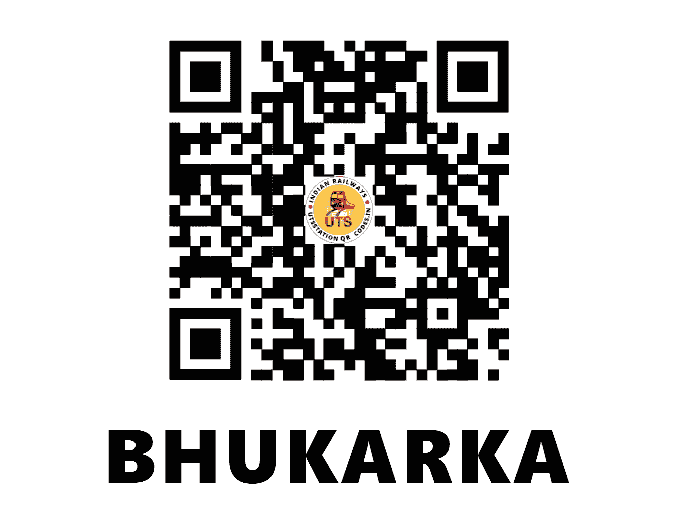 UTS QR Code for BHUKARKA - BKKA (NW - RAJASTHAN)