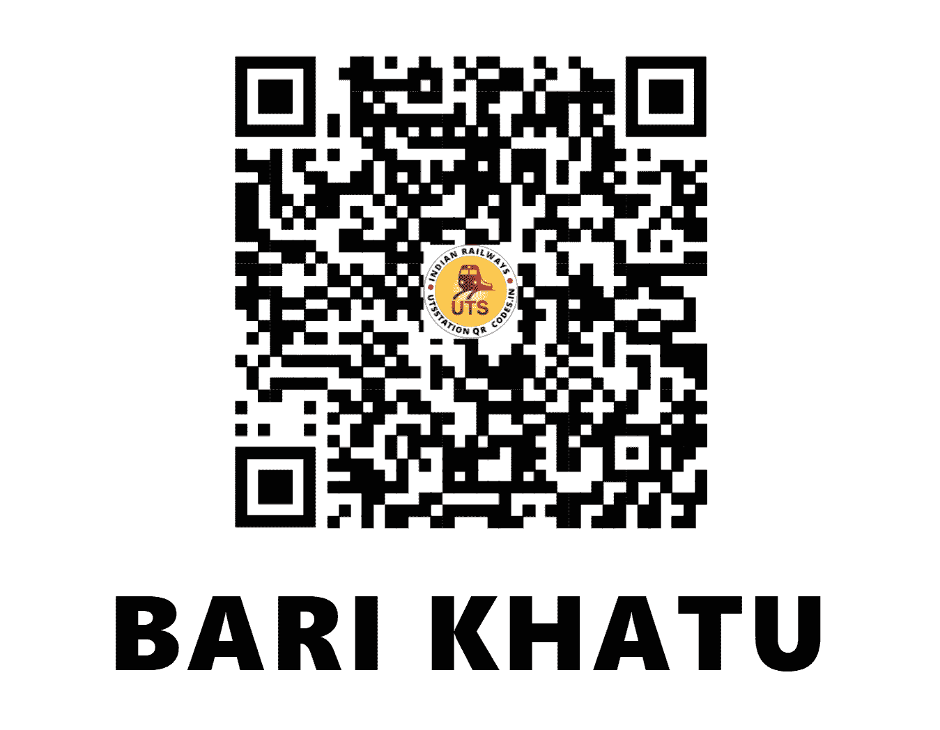 UTS QR Code for BARI KHATU - BKTU (NW - RAJASTHAN)