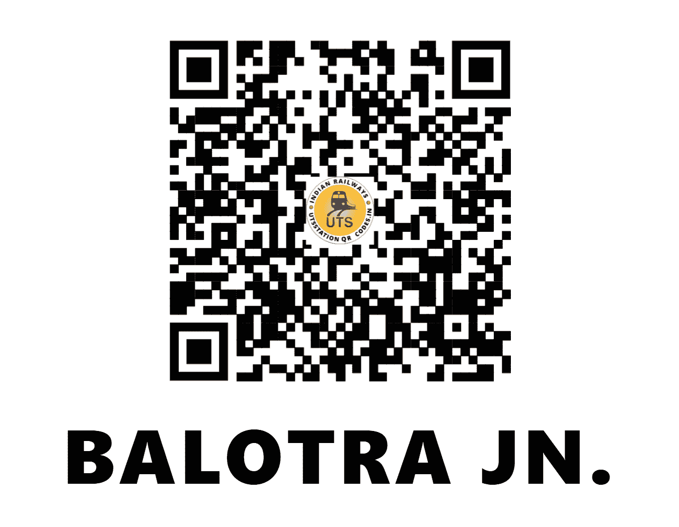 UTS QR Code for BALOTRA JN. - BLT (NW - RAJASTHAN)
