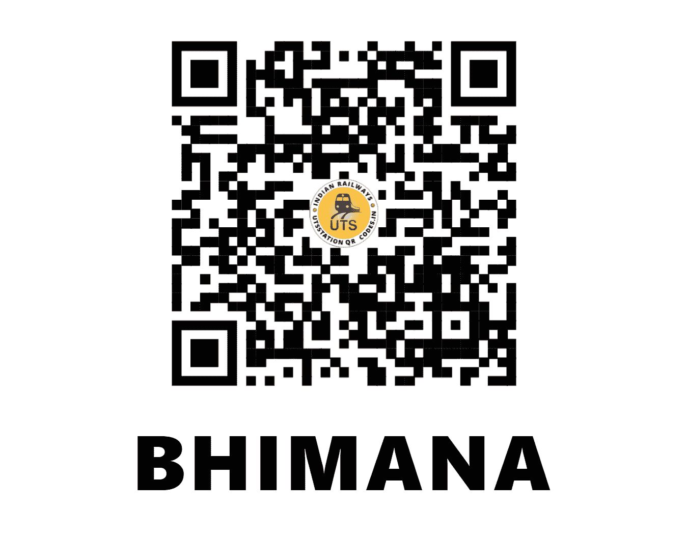 UTS QR Code for BHIMANA - BMN (NW - RAJASTHAN)