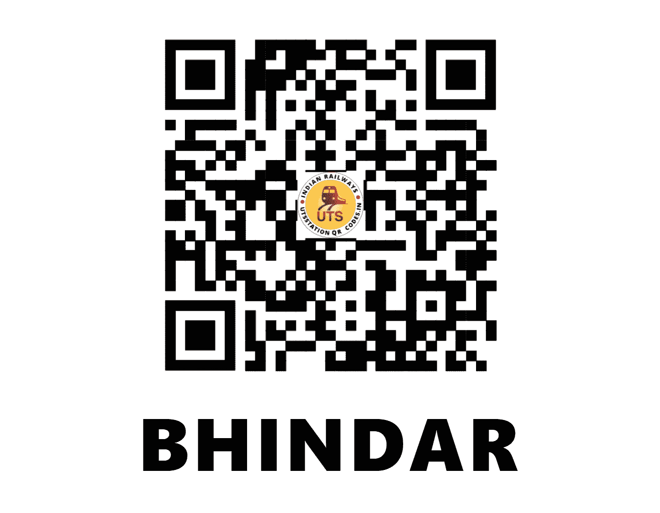 UTS QR Code for BHINDAR - BNNR (NW - RAJASTHAN)
