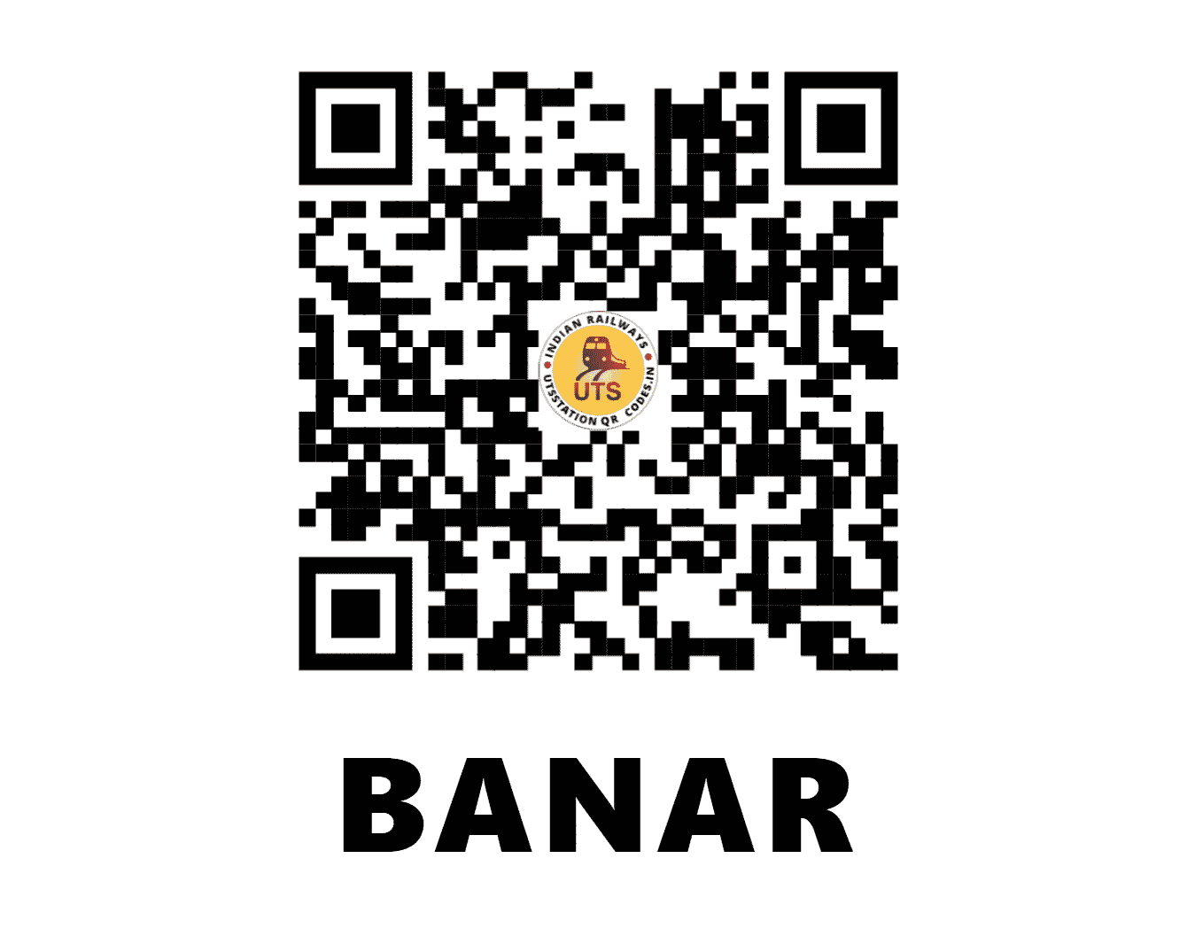 UTS QR Code for BANAR - BNO (NW - RAJASTHAN)
