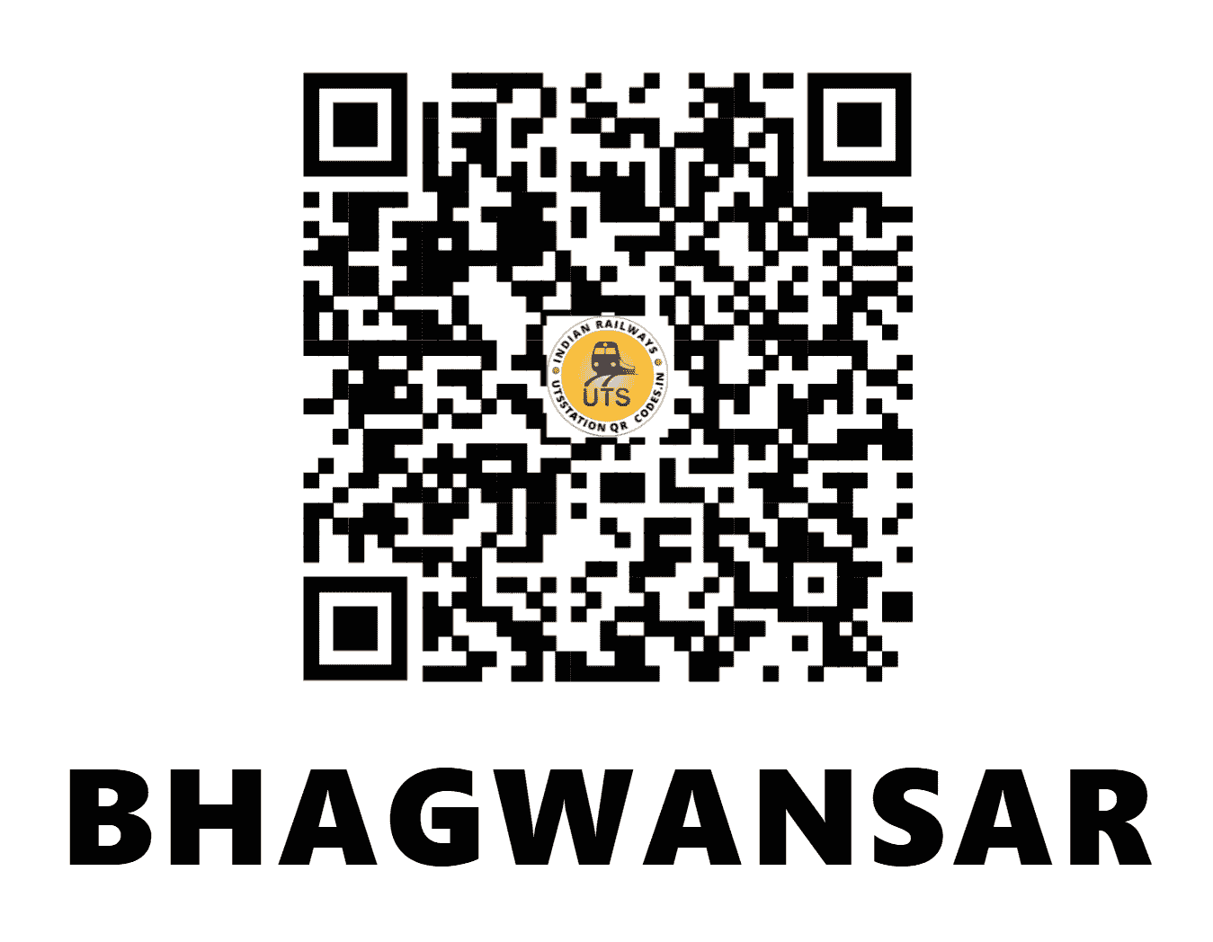 UTS QR Code for BHAGWANSAR - BNSR (NW - RAJASTHAN)