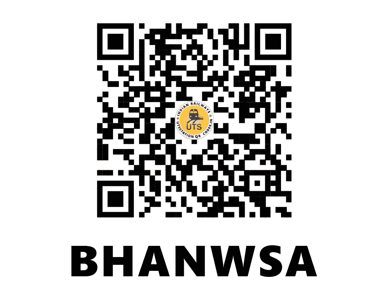 UTS QR Code for BHANWSA - BNWS (NW - RAJASTHAN)