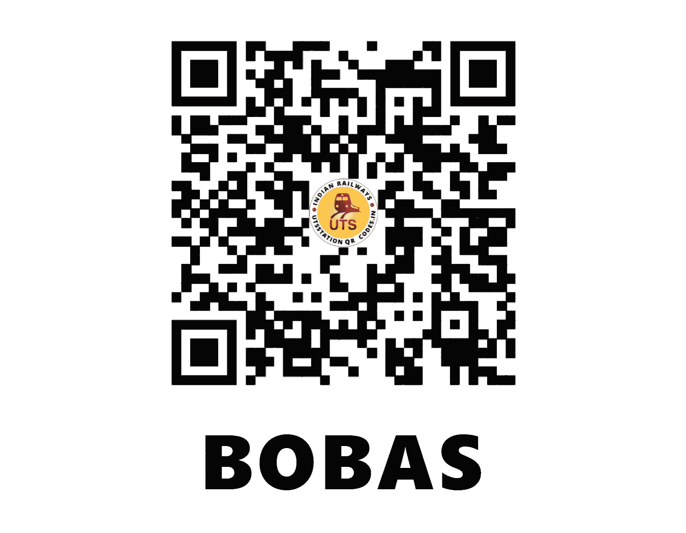 UTS QR Code for BOBAS - BOBS (NW - RAJASTHAN)