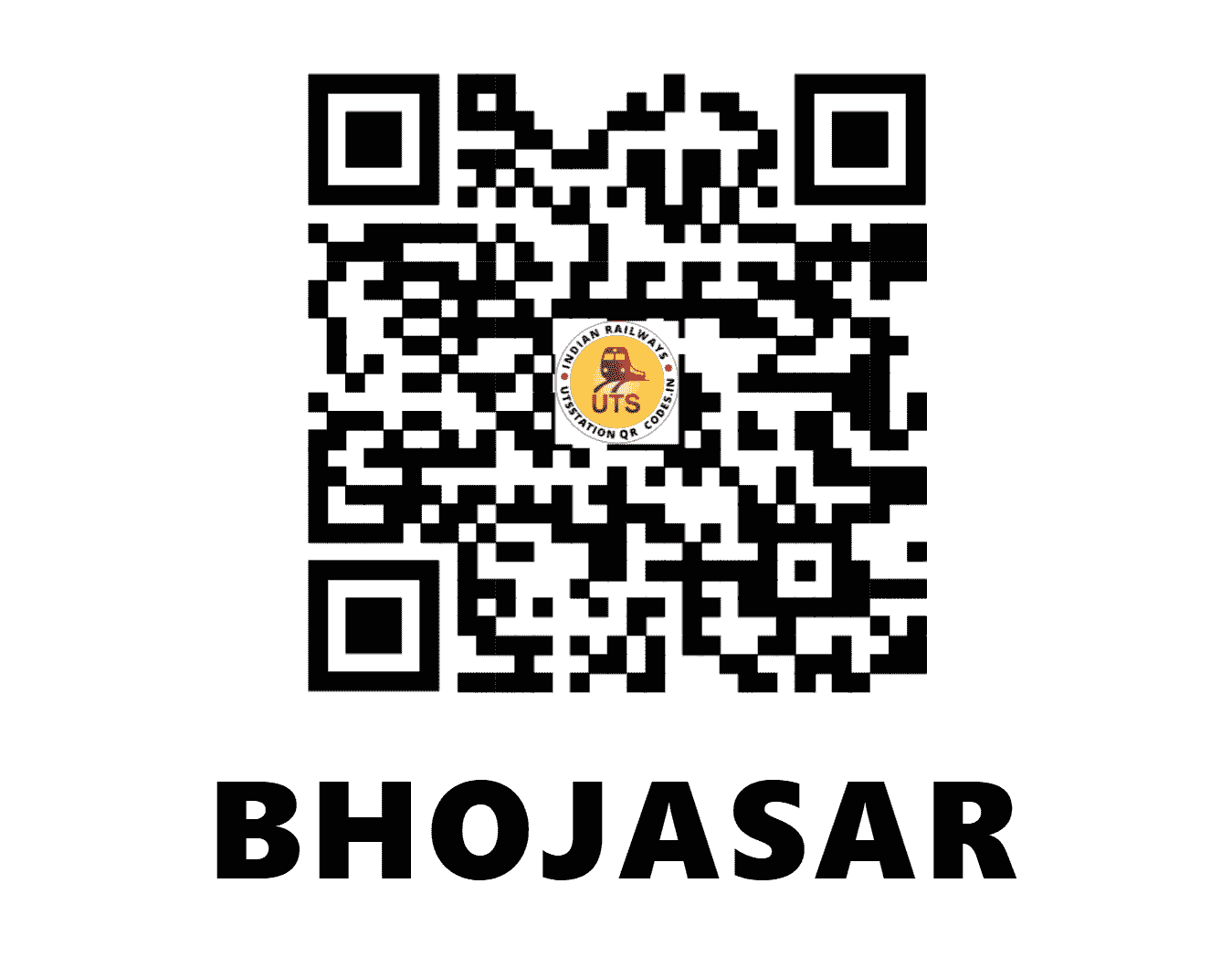 UTS QR Code for BHOJASAR - BOX (NW - RAJASTHAN)