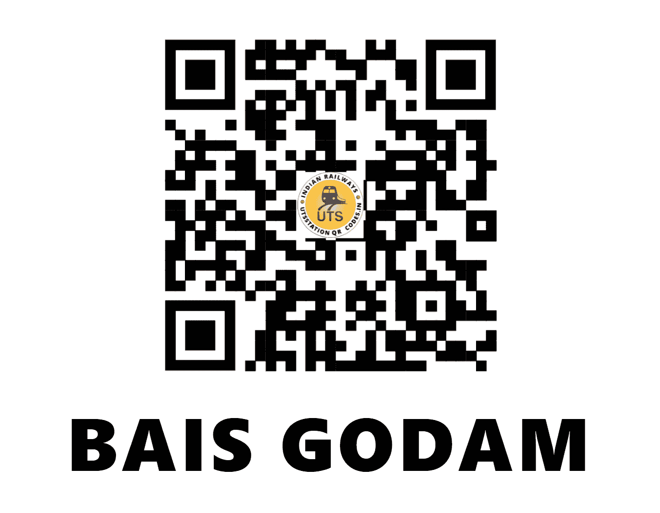 UTS QR Code for BAIS GODAM - BSGD (NW - RAJASTHAN)