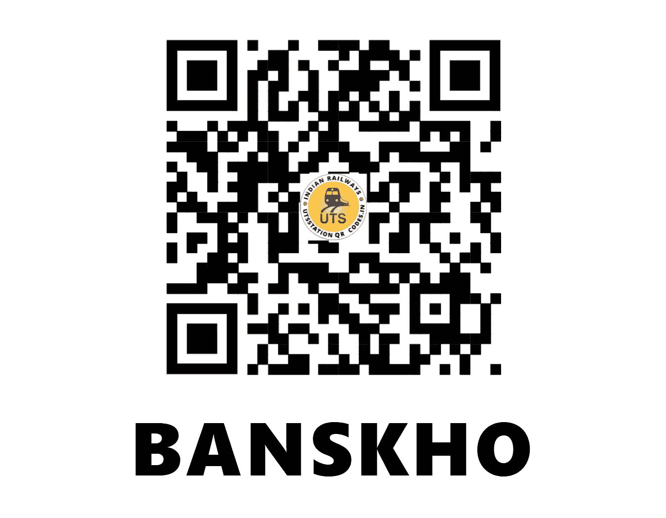 UTS QR Code for BANSKHO - BSKO (NW - RAJASTHAN)