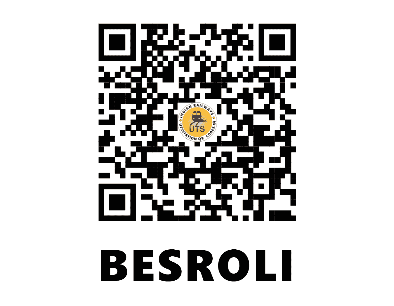 UTS QR Code for BESROLI - BSRL (NW - RAJASTHAN)