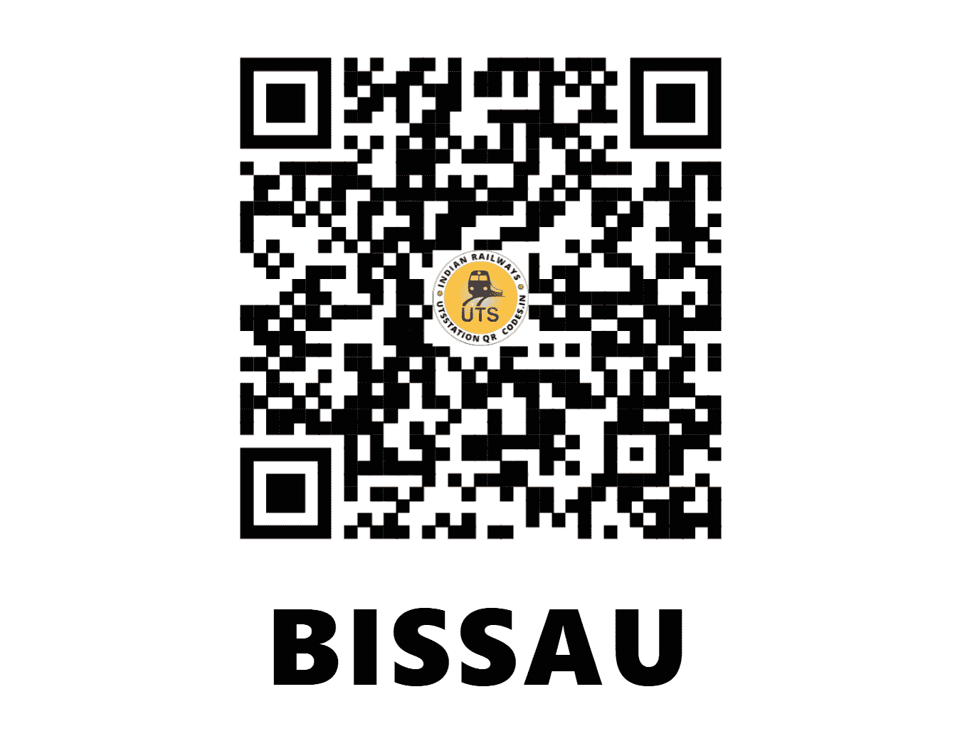 UTS QR Code for BISSAU - BUB (NW - RAJASTHAN)