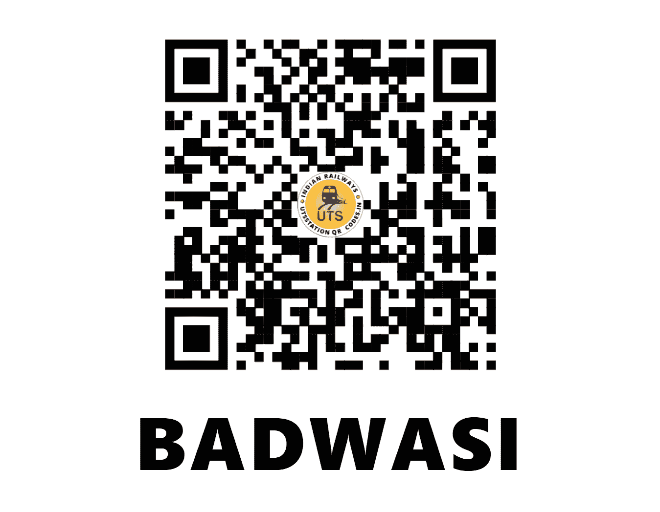 UTS QR Code for BADWASI - BWS (NW - RAJASTHAN)
