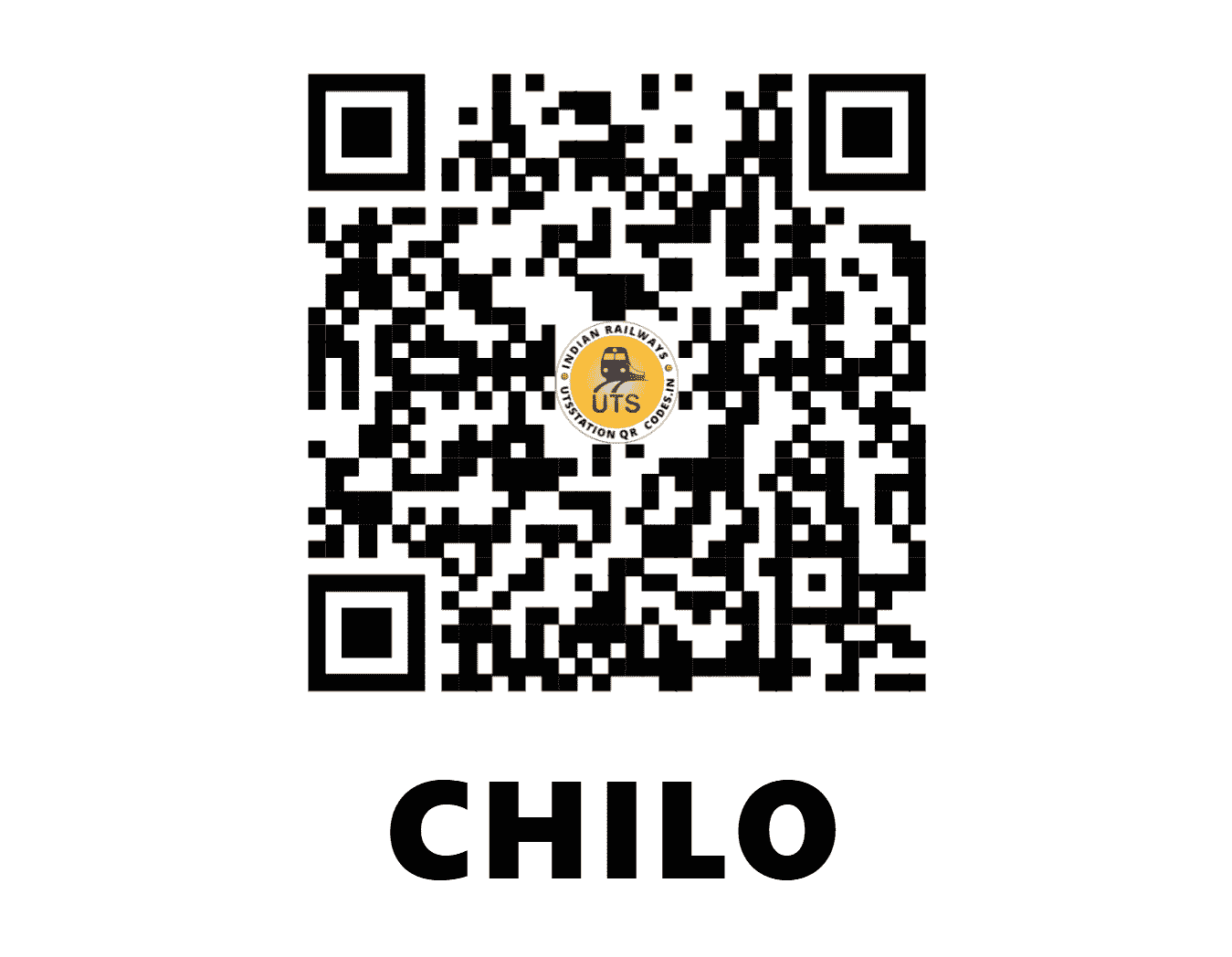 UTS QR Code for CHILO - CLO (NW - RAJASTHAN)