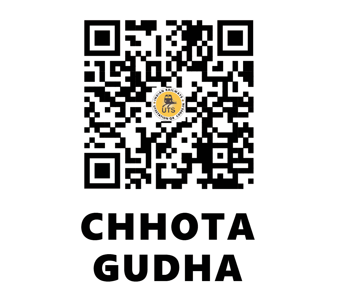 UTS QR Code for CHHOTA GUDHA - COD (NW - RAJASTHAN)
