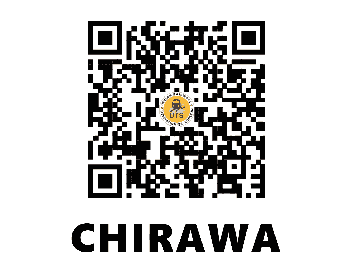 UTS QR Code for CHIRAWA - CRWA (NW - RAJASTHAN)