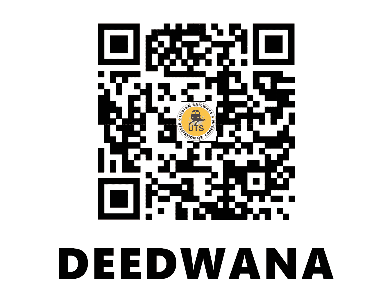 UTS QR Code for DEEDWANA - DDWA (NW - RAJASTHAN)