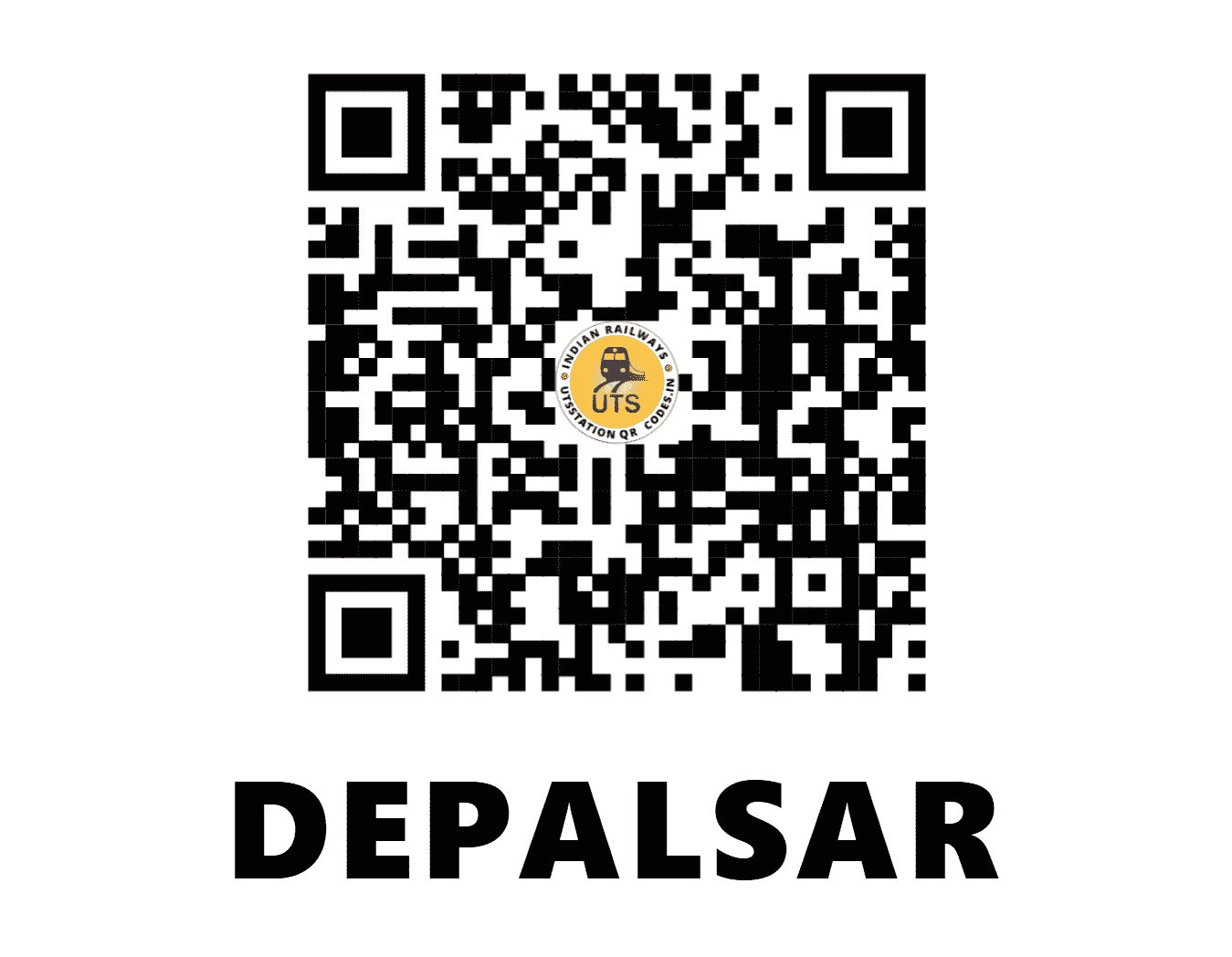 UTS QR Code for DEPALSAR - DEP (NW - RAJASTHAN)