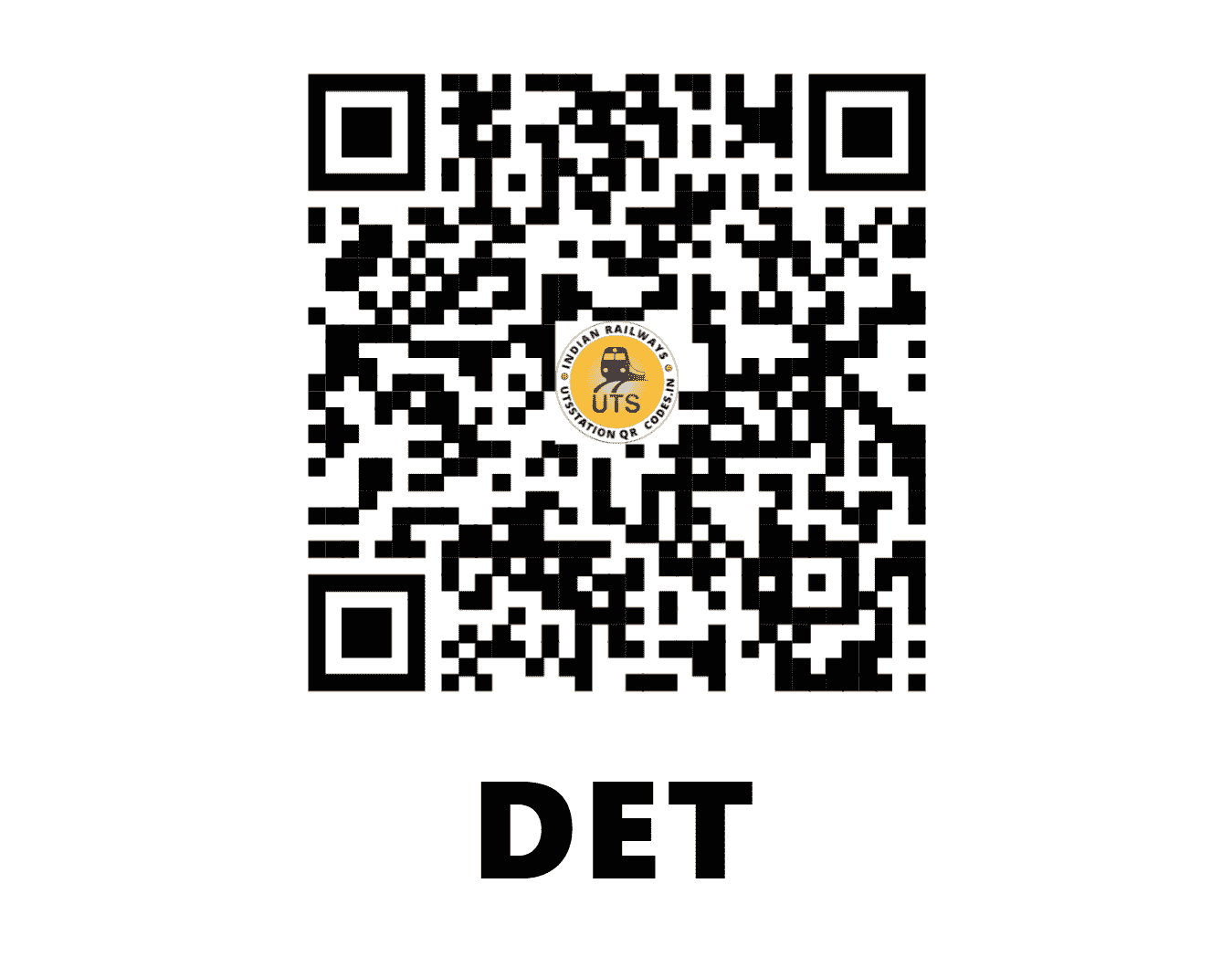 UTS QR Code for DET - DET (NW - RAJASTHAN)