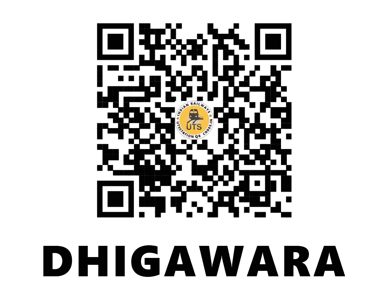 UTS QR Code for DHIGAWARA - DGW (NW - RAJASTHAN)