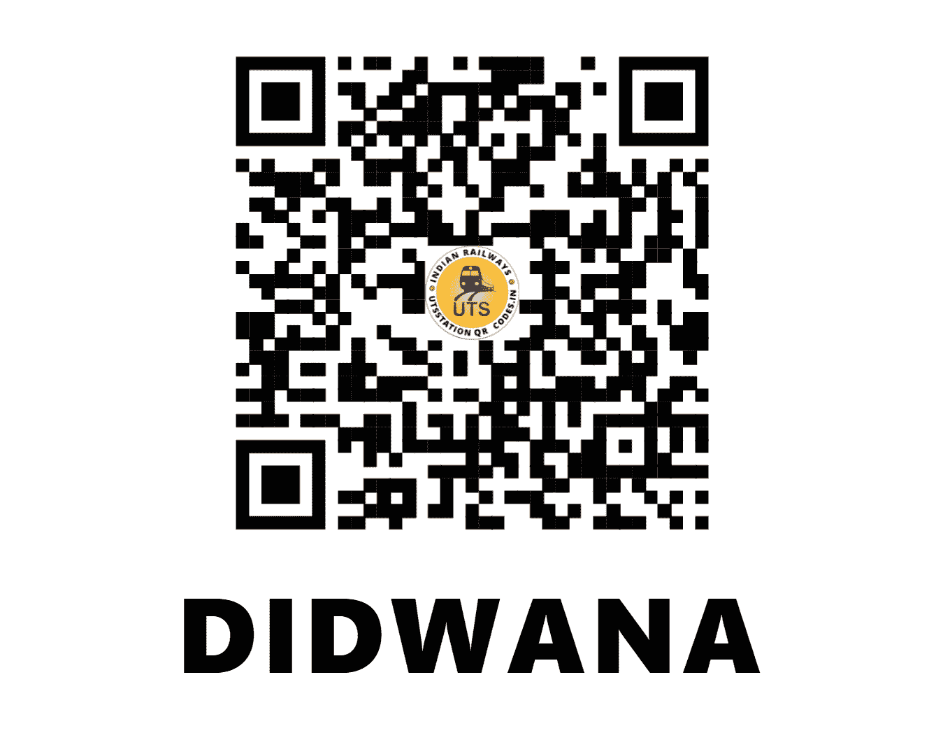 UTS QR Code for DIDWANA - DIA (NW - RAJASTHAN)