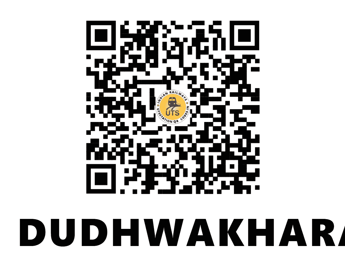 UTS QR Code for DUDHWAKHARA - DKX (NW - RAJASTHAN)