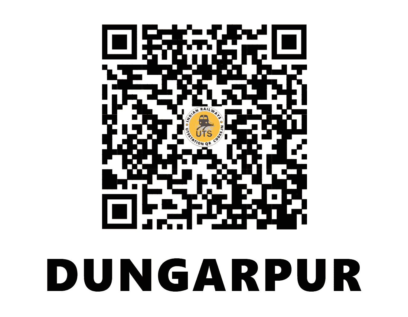UTS QR Code for DUNGARPUR - DNRP (NW - RAJASTHAN)