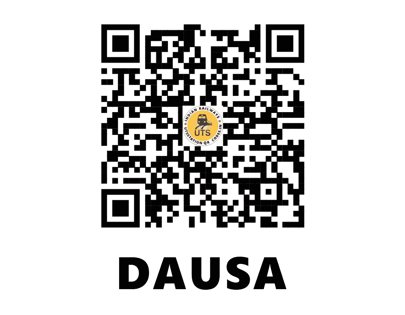 UTS QR Code for DAUSA - DO (NW - RAJASTHAN)
