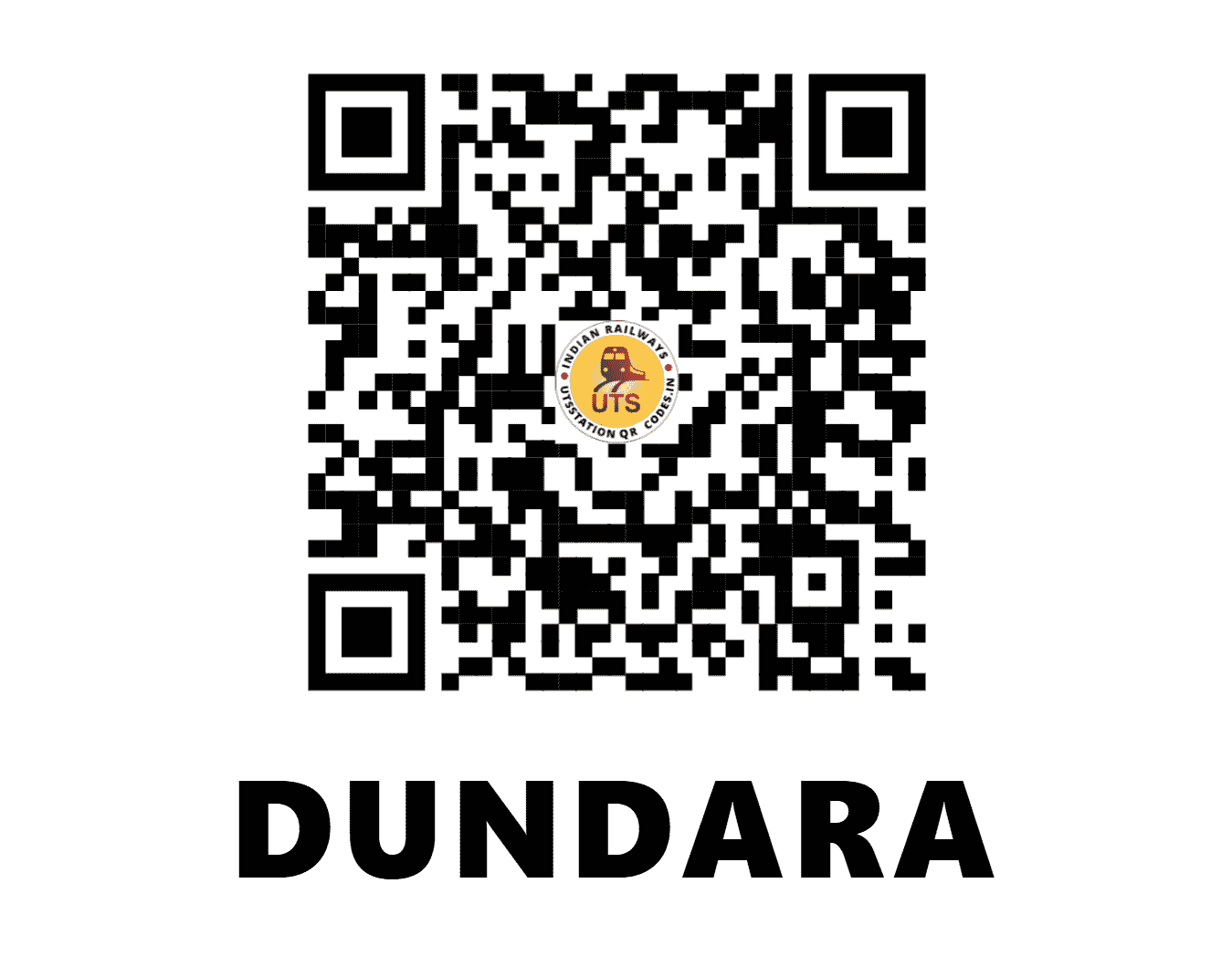 UTS QR Code for DUNDARA - DOR (NW - RAJASTHAN)