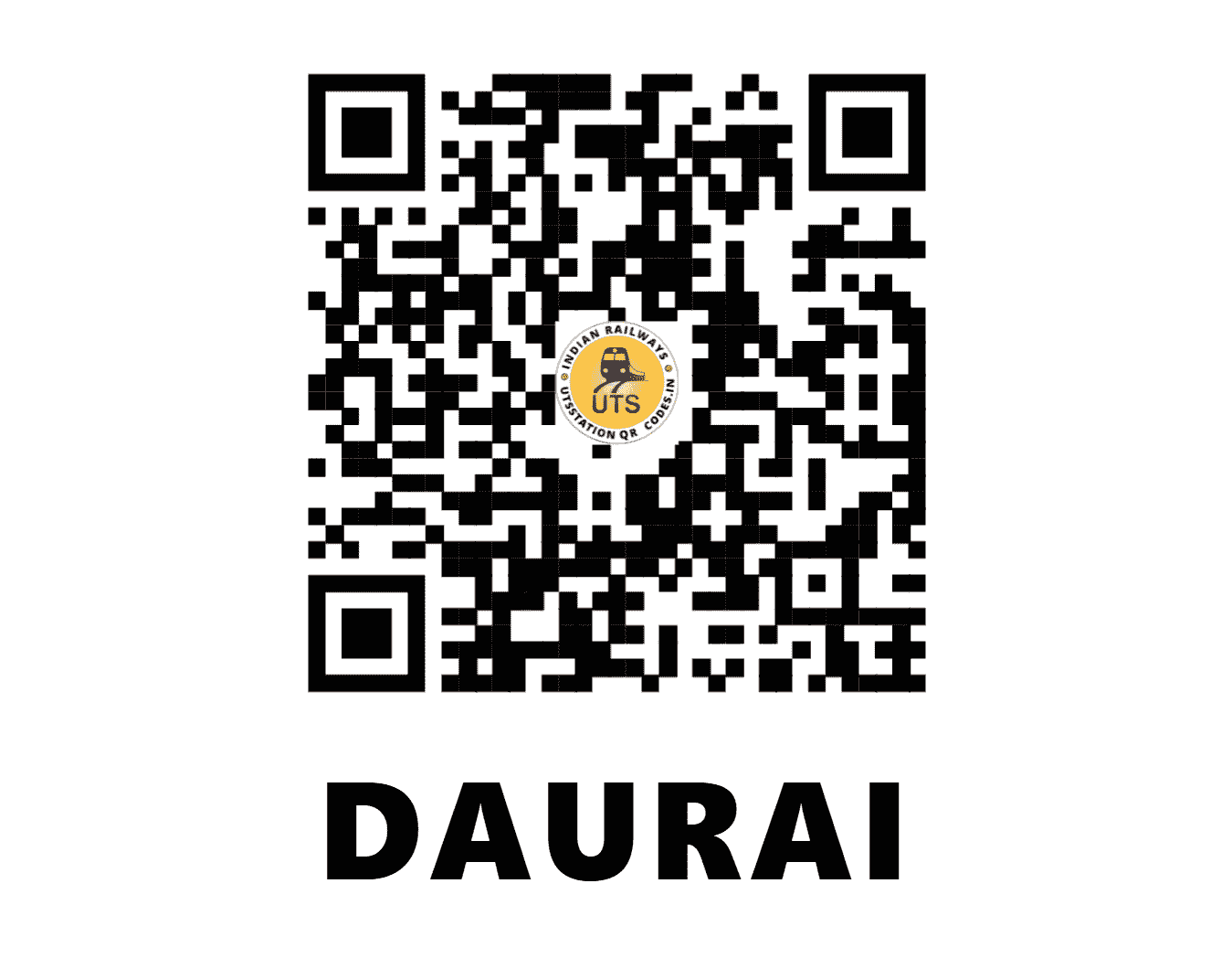 UTS QR Code for DAURAI - DOZ (NW - RAJASTHAN)