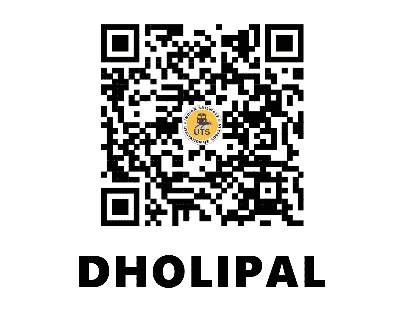 UTS QR Code for DHOLIPAL - DPK (NW - RAJASTHAN)