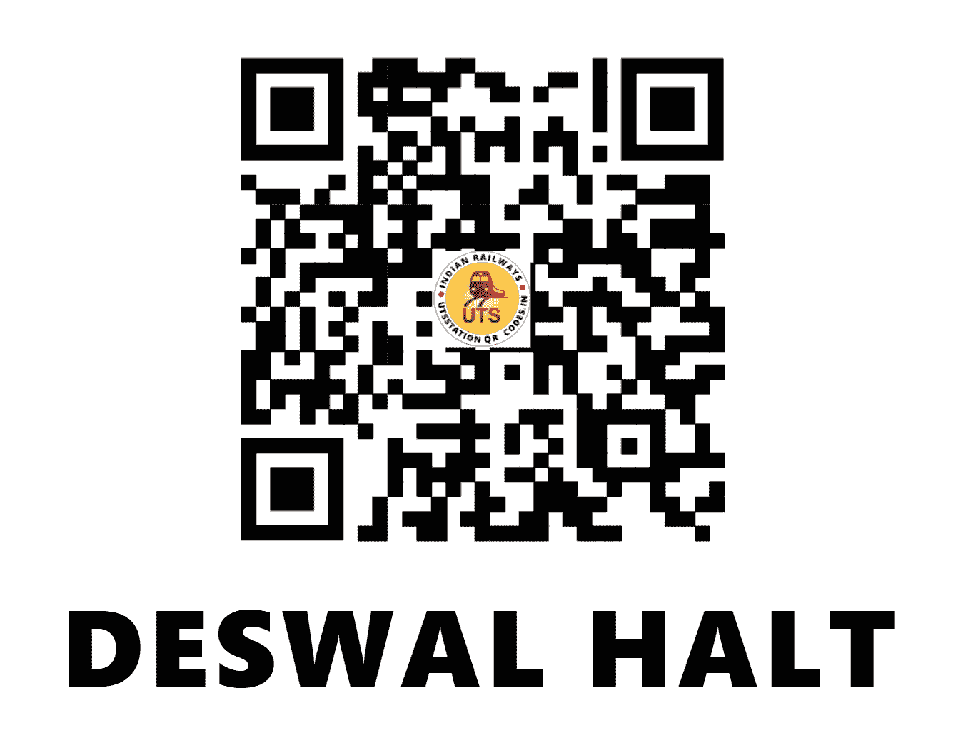 UTS QR Code for DESWAL HALT - DSL (NW - RAJASTHAN)