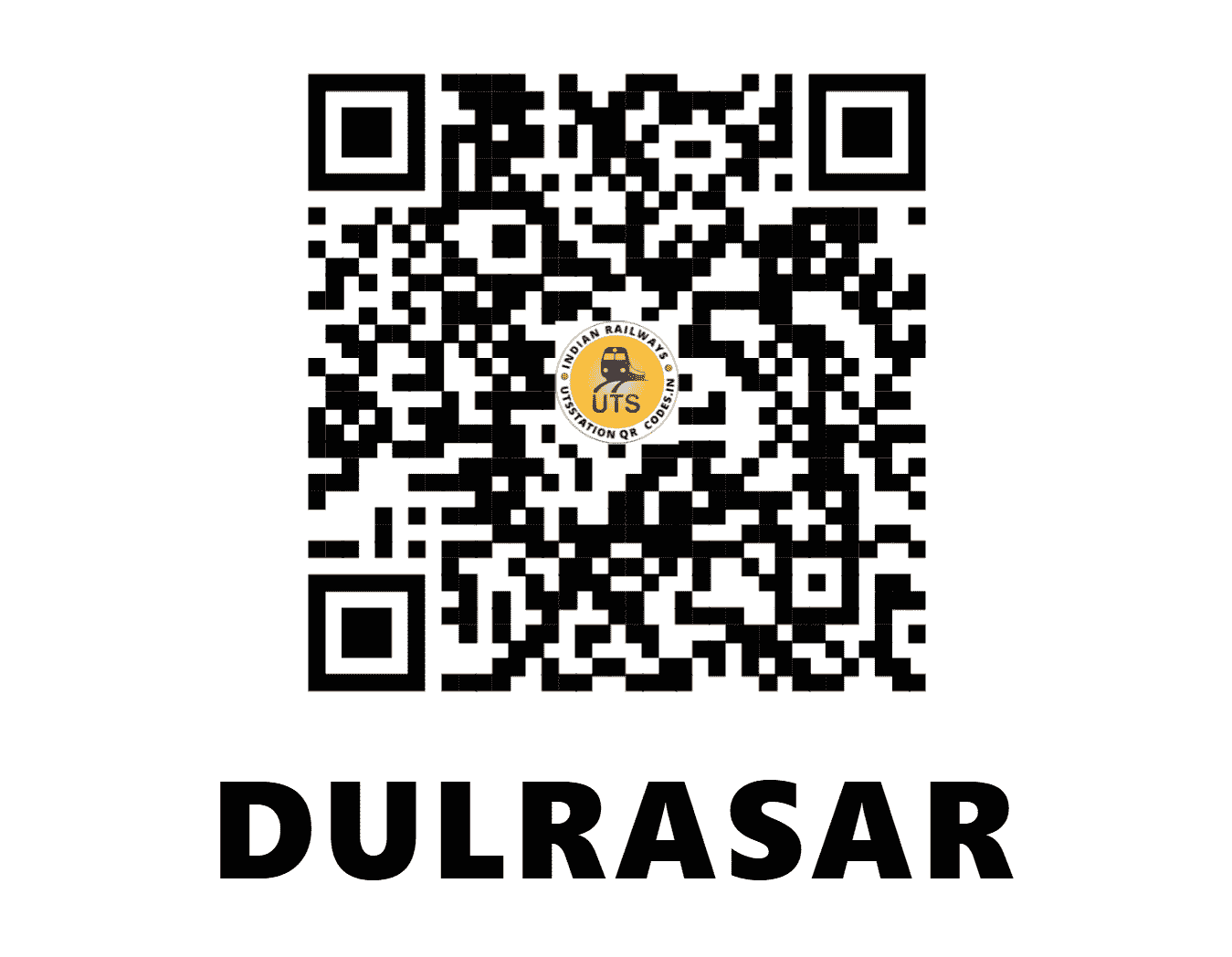 UTS QR Code for DULRASAR - DUS (NW - RAJASTHAN)