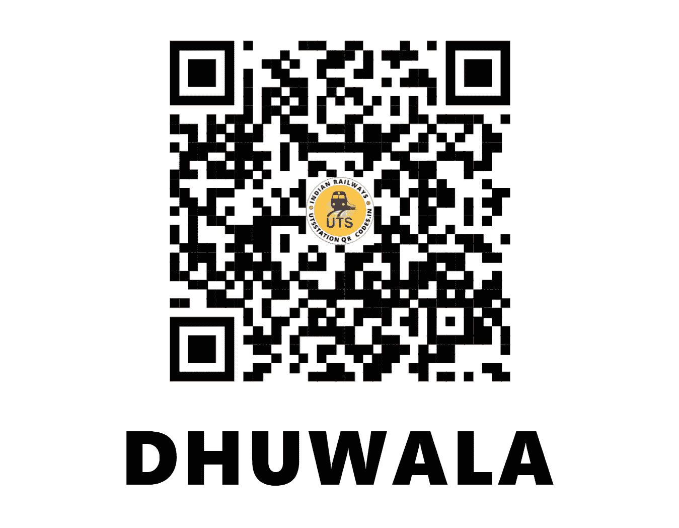 UTS QR Code for DHUWALA - DWL (NW - RAJASTHAN)