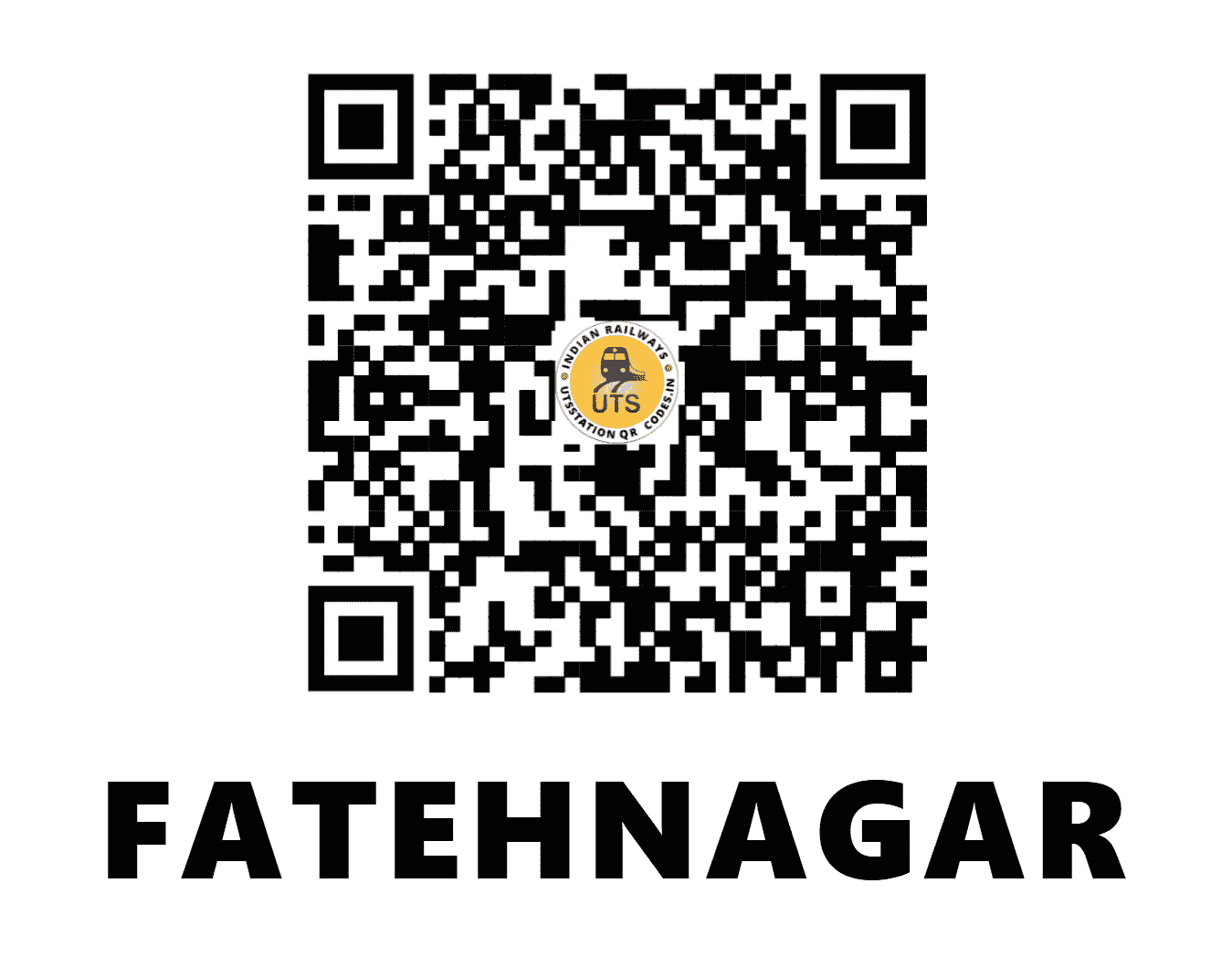 UTS QR Code for FATEHNAGAR - FAN (NW - RAJASTHAN)