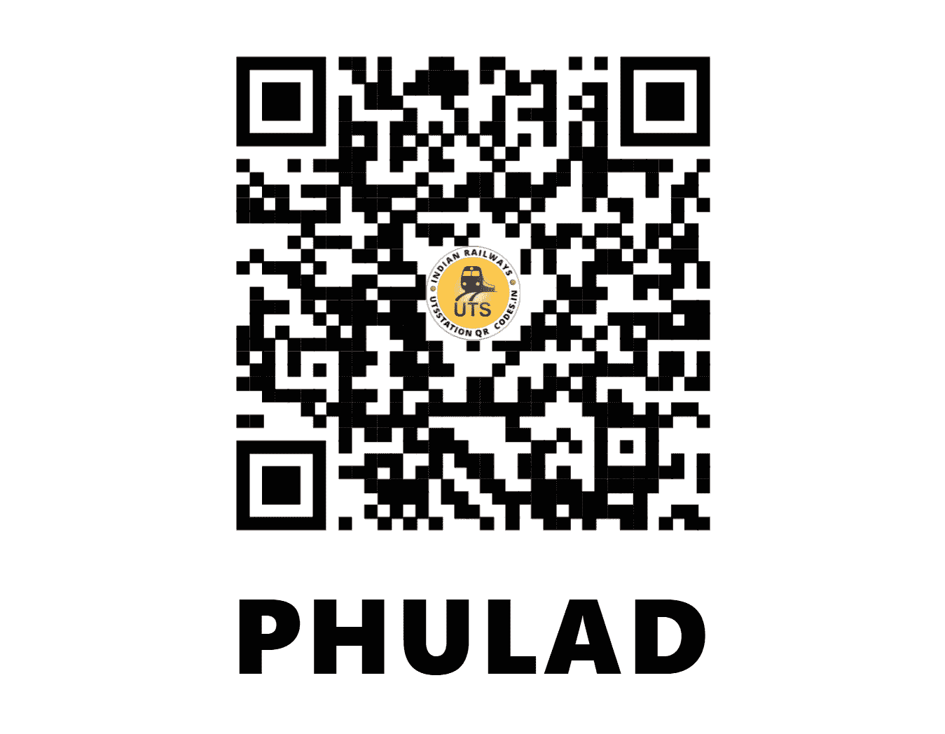 UTS QR Code for PHULAD - FLD (NW - RAJASTHAN)