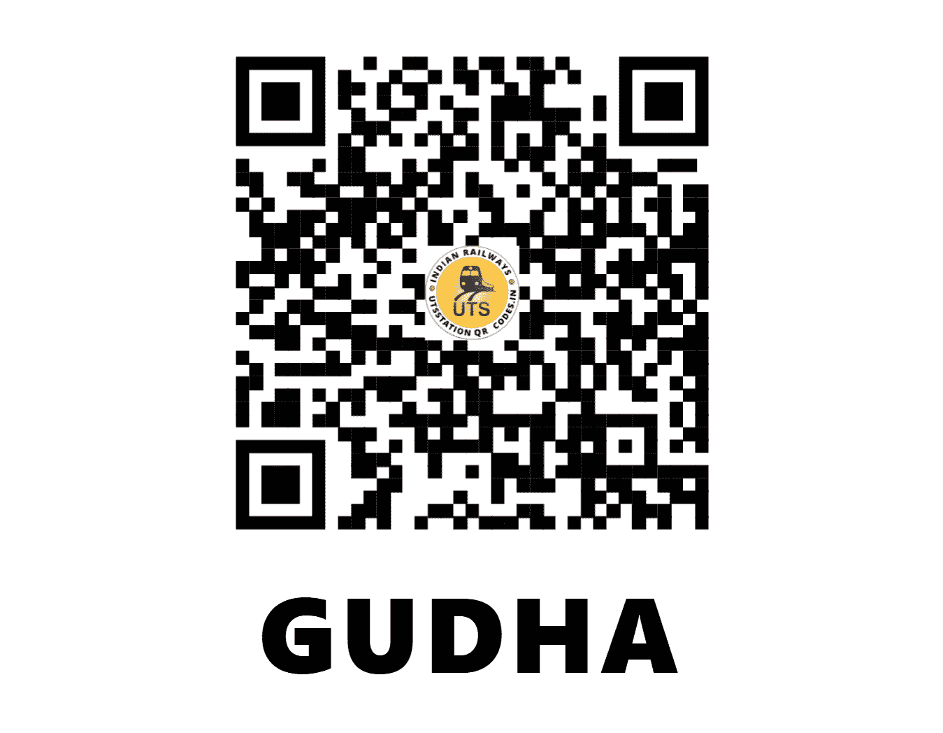 UTS QR Code for GUDHA - GA (NW - RAJASTHAN)