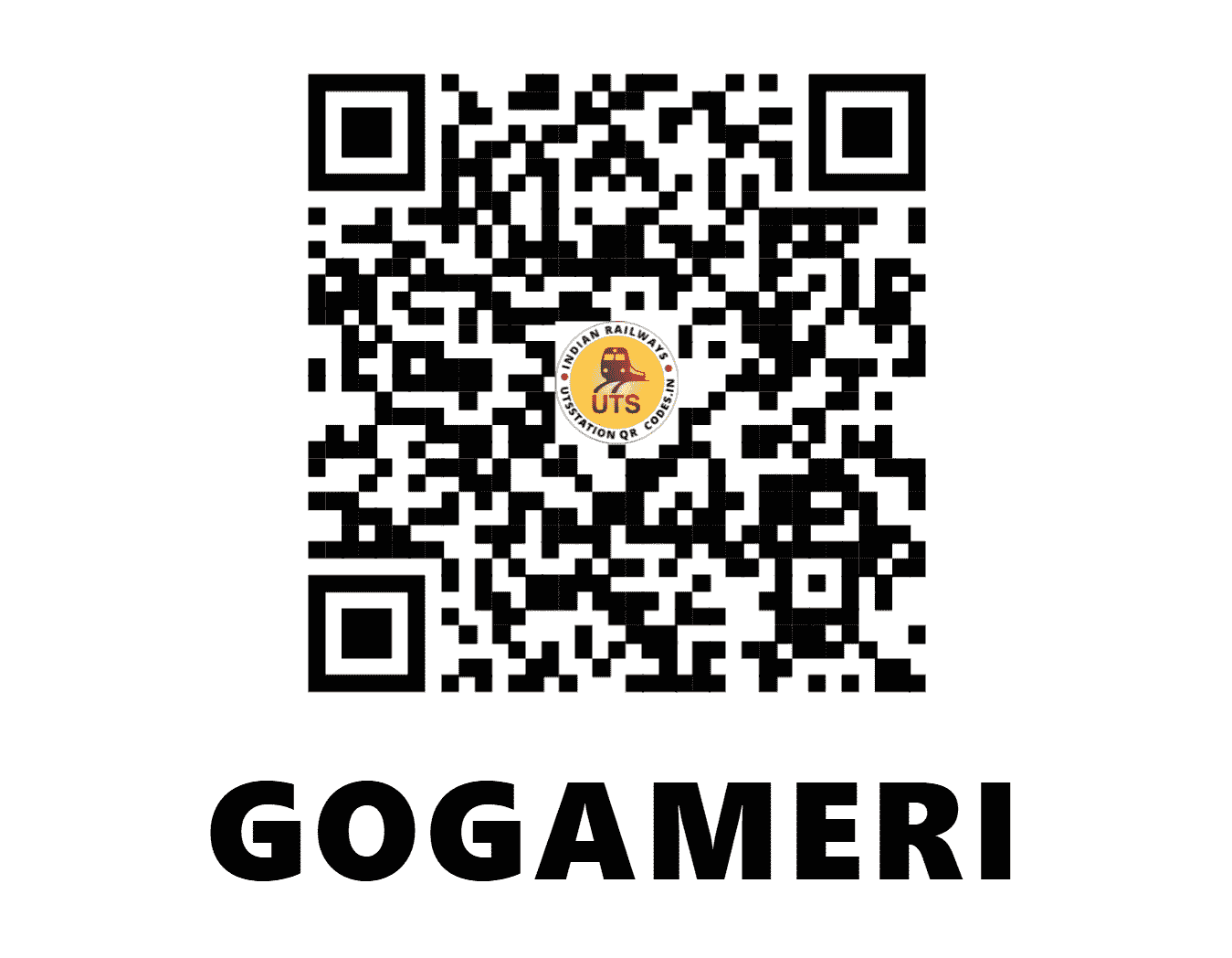 UTS QR Code for GOGAMERI - GAMI (NW - RAJASTHAN)