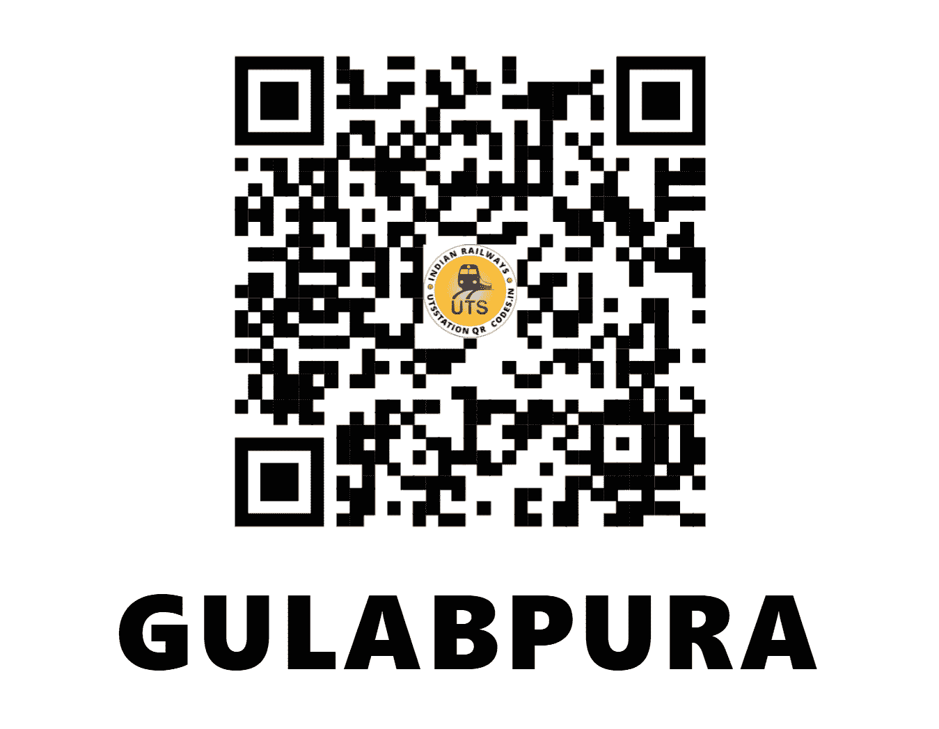 UTS QR Code for GULABPURA - GBP (NW - RAJASTHAN)