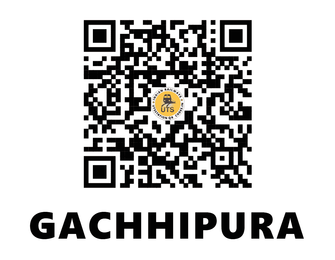UTS QR Code for GACHHIPURA - GCH (NW - RAJASTHAN)