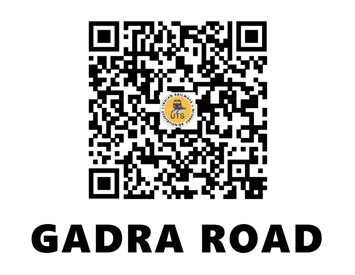 UTS QR Code for GADRA ROAD - GDD (NW - RAJASTHAN)