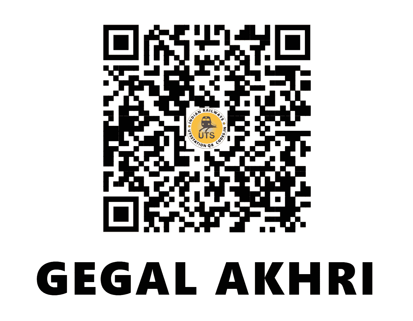 UTS QR Code for GEGAL AKHRI - GEK (NW - RAJASTHAN)