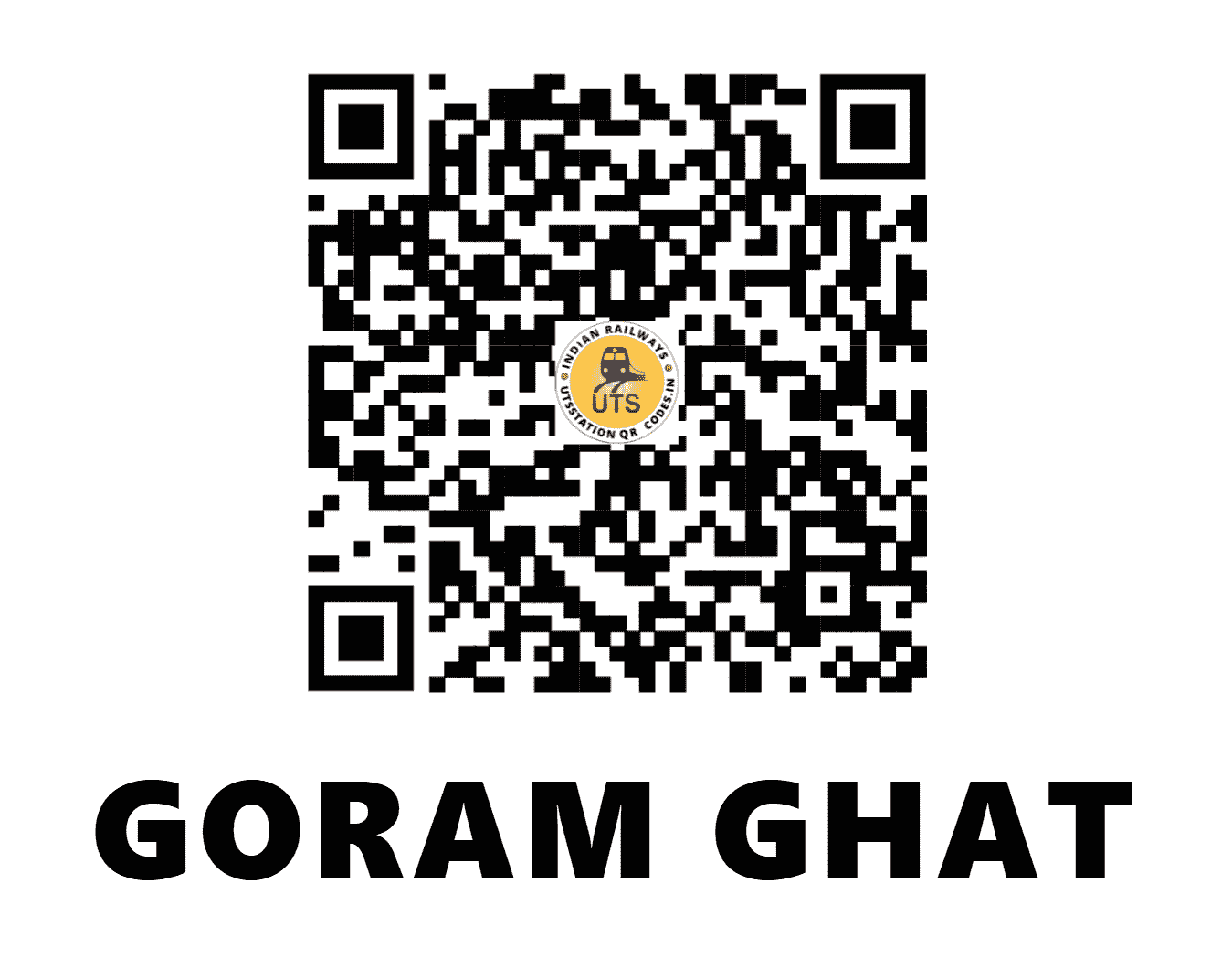 UTS QR Code for GORAM GHAT - GGO (NW - RAJASTHAN)