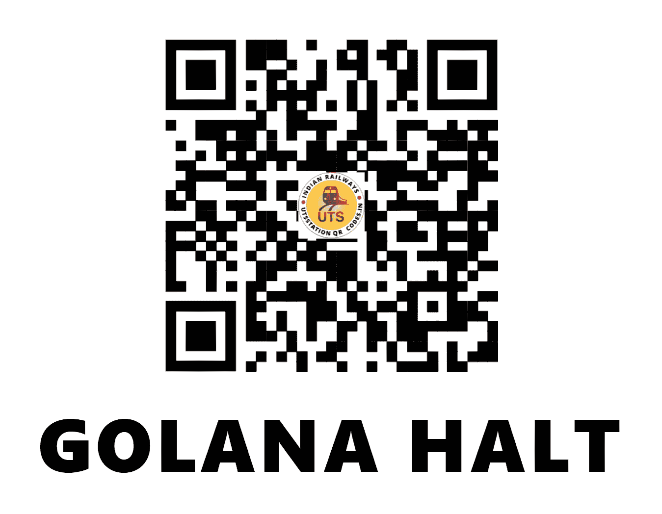 UTS QR Code for GOLANA HALT - GLNA (NW - RAJASTHAN)