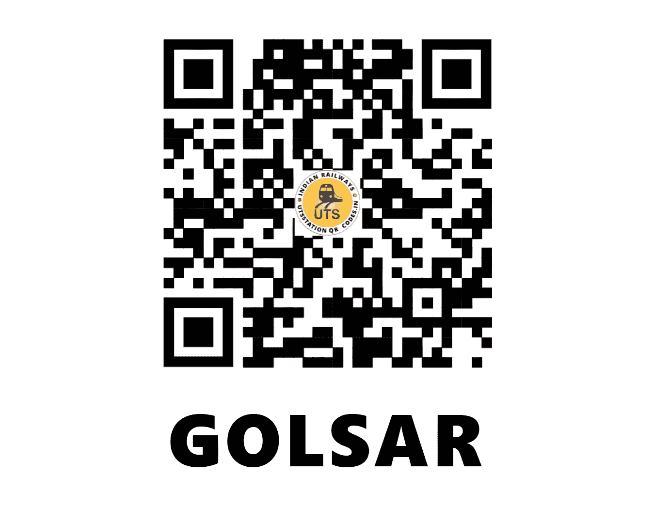 UTS QR Code for GOLSAR - GOZ (NW - RAJASTHAN)