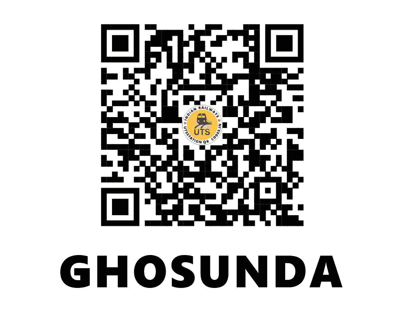 UTS QR Code for GHOSUNDA - GSD (NW - RAJASTHAN)