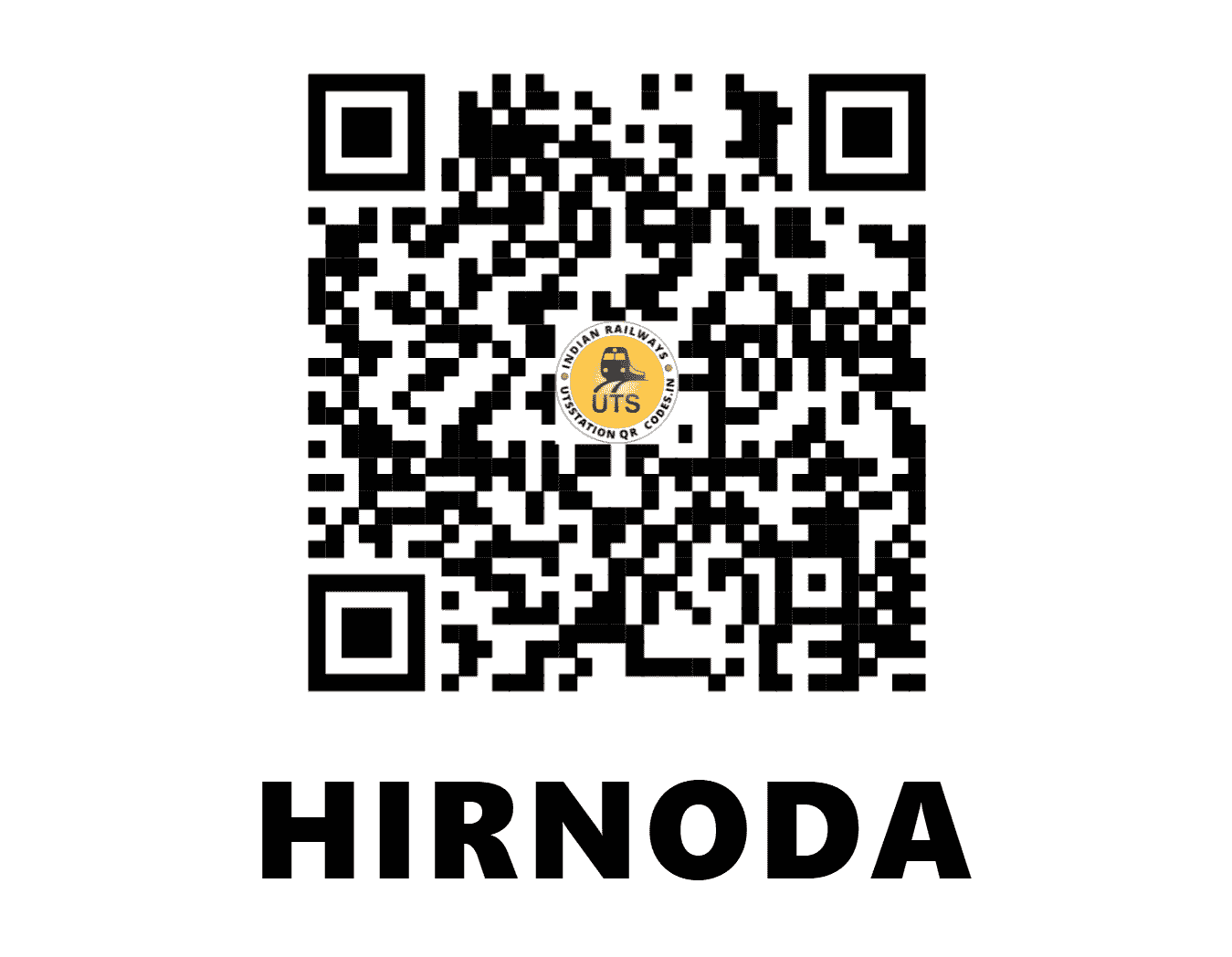 UTS QR Code for HIRNODA - HDA (NW - RAJASTHAN)