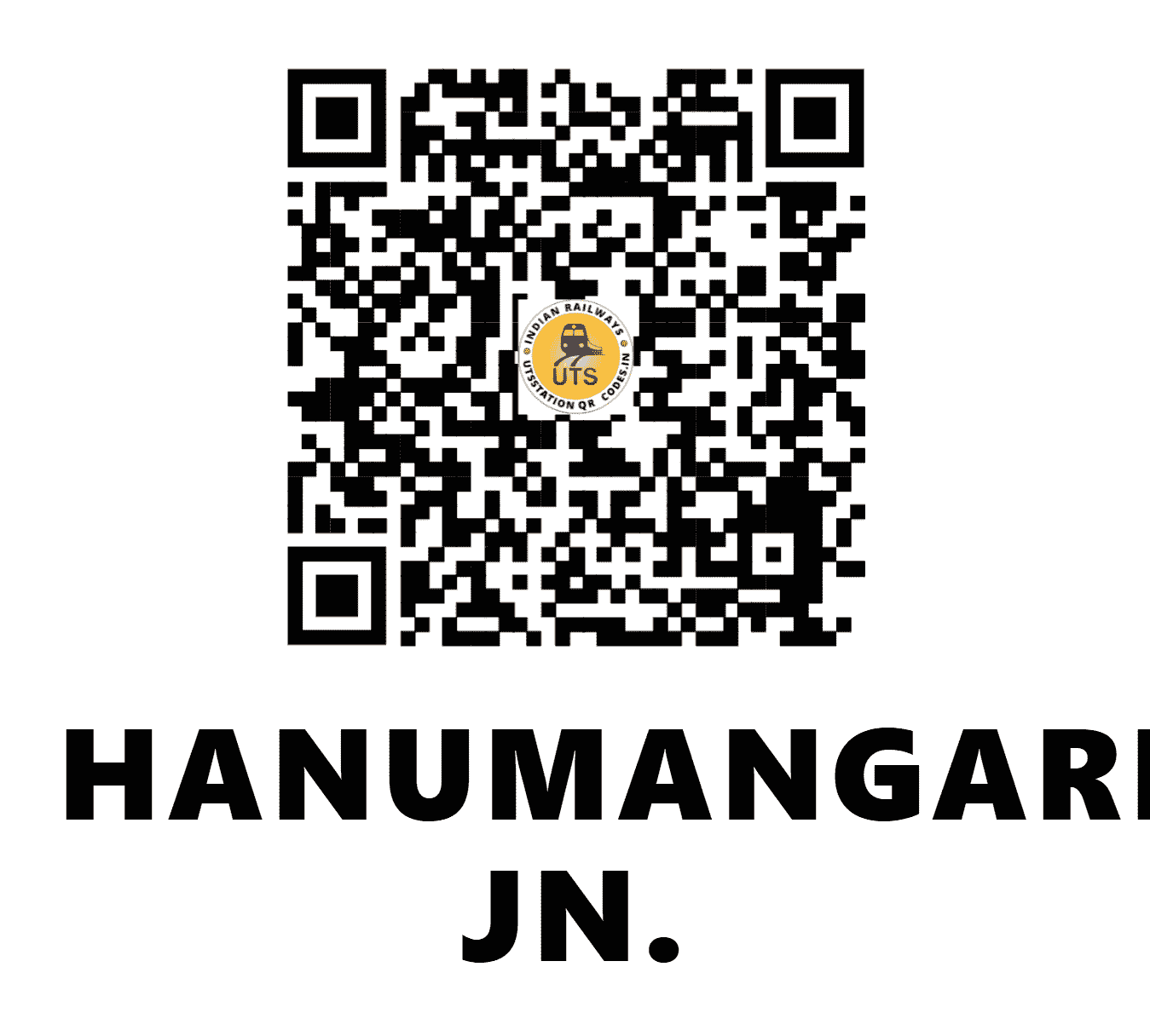 UTS QR Code for HANUMANGARH JN. - HMH (NW - RAJASTHAN)