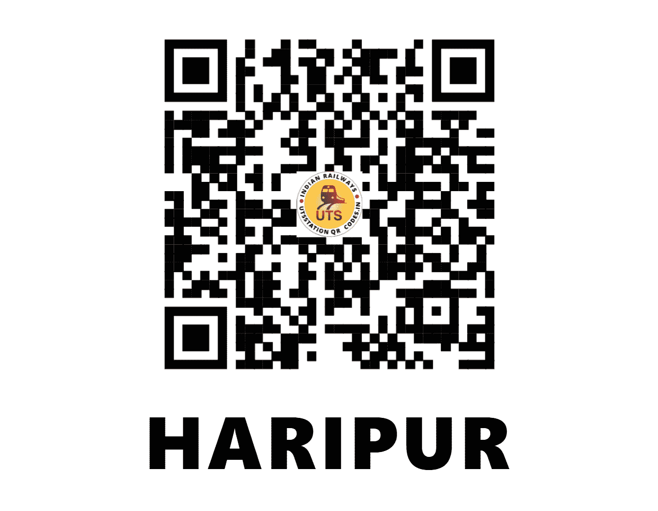 UTS QR Code for HARIPUR - HP (NW - RAJASTHAN)