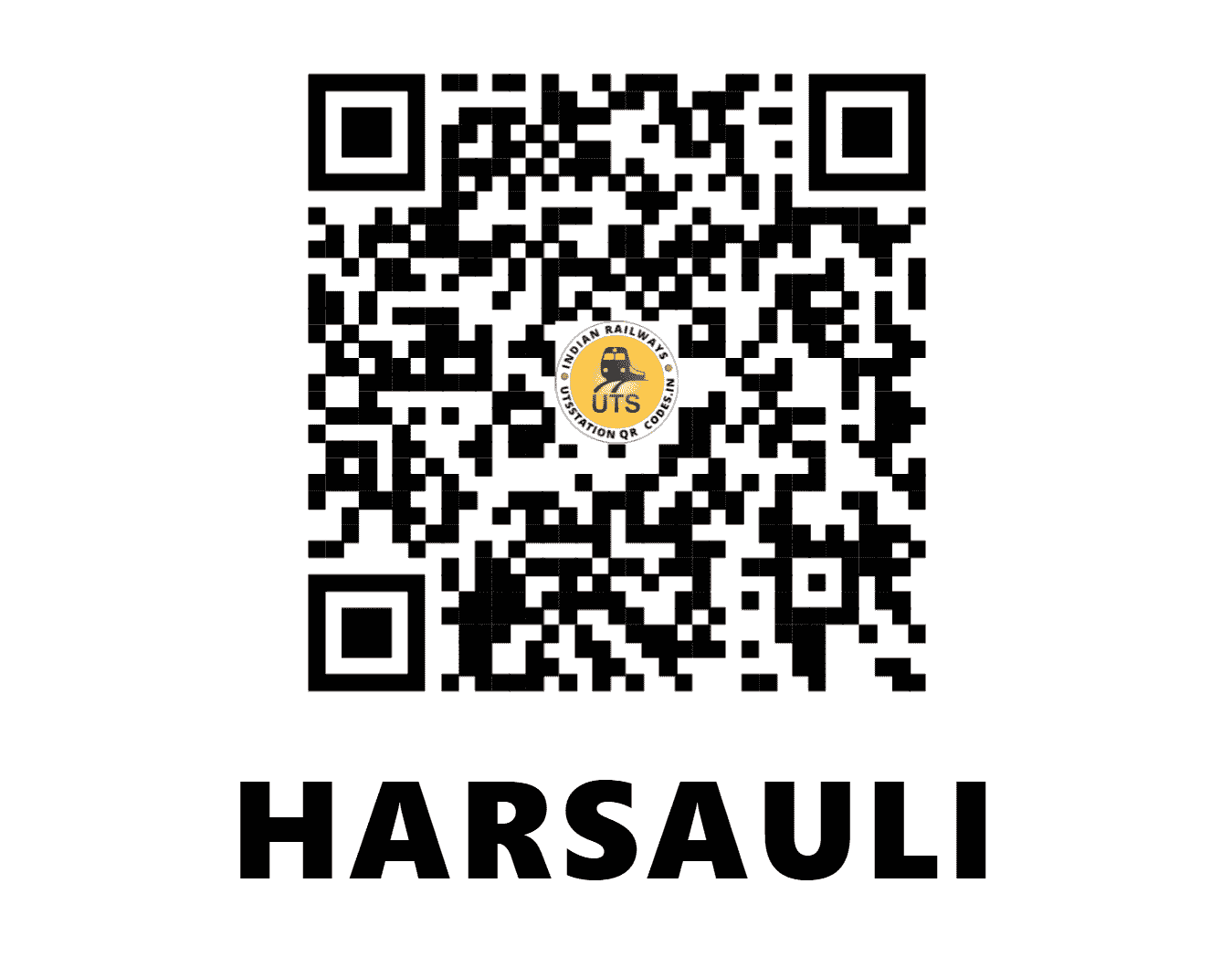 UTS QR Code for HARSAULI - HSI (NW - RAJASTHAN)