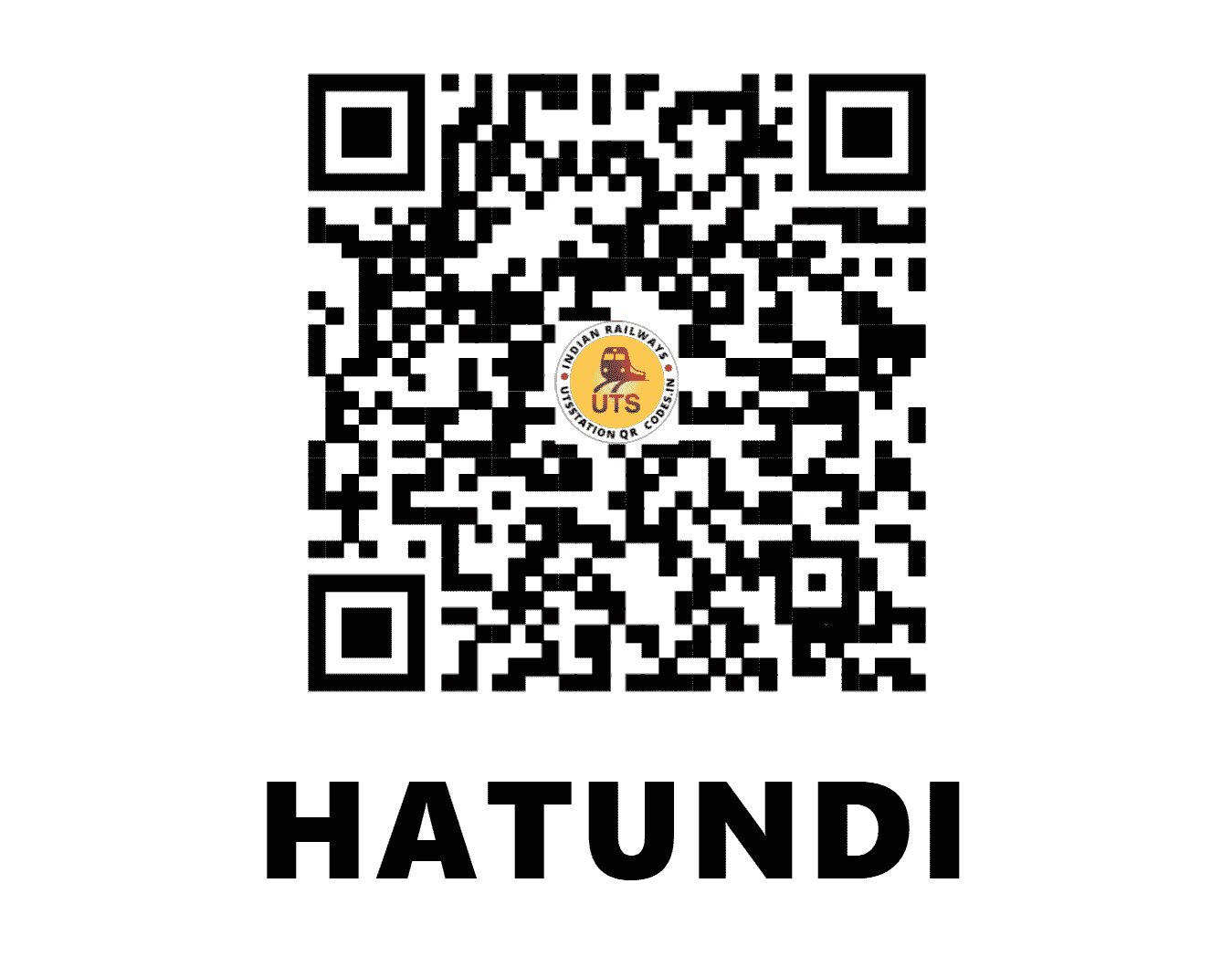 UTS QR Code for HATUNDI - HTD (NW - RAJASTHAN)
