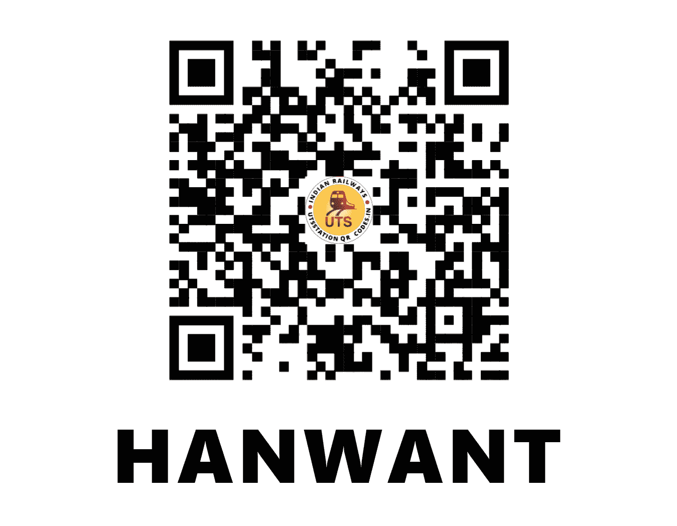 UTS QR Code for HANWANT - HWT (NW - RAJASTHAN)